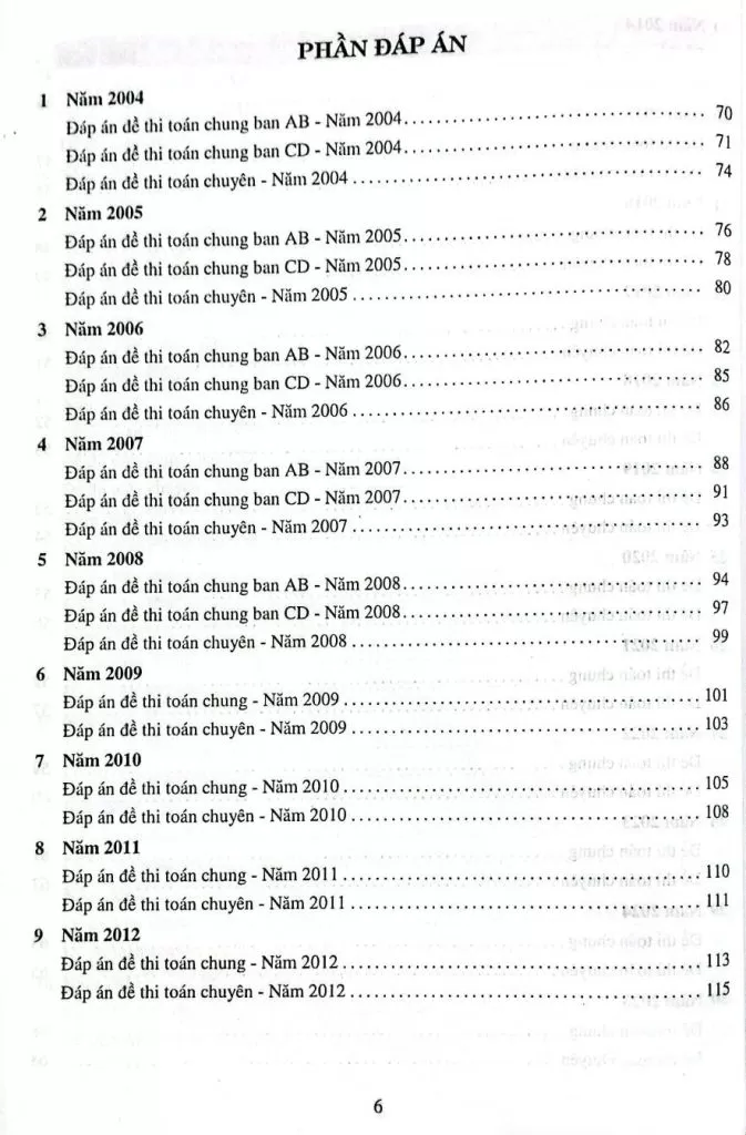 30 NĂM ĐỀ THI TUYỂN SINH VÀO LỚP 10 PHỔ THÔNG NĂNG KHIẾU MÔN TOÁN 1996 - 2025 (Dùng chung cho các bộ SGK hiện hành)